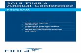2015 FINRA Annual Conference · 2015-07-10 · 2015 FINRA Annual Conference 00 Conference Agenda 00 Wi-Fi Code ... 3. When the download is complete, open the app. 4. Enter your user