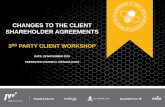 CHANGES TO THE CLIENT SHAREHOLDER AGREEMENTS · Recent legislative changes necessitated a review of various legal agreement templates, including our Client Shareholder Agreements.