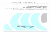 EN 302 245-1 - V1.1.1 - Electromagnetic compatibility and Radio spectrum … · 2005-01-18 · Electromagnetic compatibility and Radio spectrum Matters (ERM). The present document