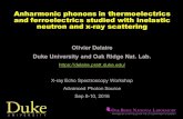 Anharmonic phonons in thermoelectrics and ferroelectrics … · 2016-10-02 · Anharmonic phonons in thermoelectrics and ferroelectrics studied with inelastic neutron and x-ray scattering