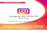Powered By “Your Website URL here” · PDF file This Special Free Report Will Show You Step-By-Step, Topic By Topic, And Tool By Tool, What You Need To Know To Dominate Instagram
