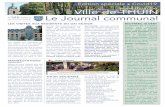 Edition spéciale • Covid19 Ville de THUIN Le Journal communal · 2020-06-30 · N°166 Edition Le Journal communal du 22/04/2020 Ville de THUIN Les visites aux résidents du Gai