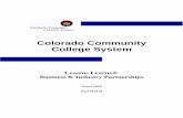 Colorado Community College System...high‐skilled, high‐demand Colorado workforce with an emphasis on: ... groups held at Front Range Community College’s Westminster and Larimer