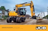 WHEELED EXCAVATOR JS145W/JS160W - Terra · PDF file EFFICIENT WHEELED EXCAVATOR. 3 3 Lifting, excavating, grading, unloading or with attachments, the JS145W/160W is a multi-work tool