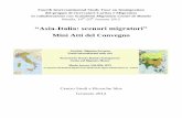 “Asia Italia: scenari migratori” · 2012-02-06 · Fourth Intercontinental Study Tour on Immigration del gruppo di ricercatori Caritas e Migrantes in collaborazione con Scalabrini