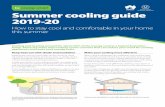 Summer cooling guide 2019-20 - SA.GOV.AU - Home · When choosing an insulation installer, make sure they have a South Australian builder’s licence that permits them to install insulation.