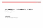 Introduction to Computer Systemsmsakr/15213-f09/lectures/class20.pdf · Carnegie Mellon Introduction to Computer Systems 15‐213, fall 2009 20 thLecture, Nov. 4 Instructors: Majd