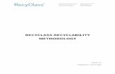 RECYCLASS RECYCLABILITY METHODOLOGY · 2020-06-04 · qualitatively – Design-for-Recycling Certification; and quantitatively – Recyclability Rate Certification. The methodology