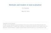 Methods and models in land evaluationcss.cornell.edu/faculty/dgr2/_static/files/ov/IntroLE.pdfLand evaluation 12 Land evaluation vs. land-use planning Land evaluation provides objective