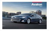 2014 Avalon eBrochure - Dealer.com USpictures.dealer.com/vtcarstoyota/e95462f20a0d028a... · Avalon comes standard with ten airbags, including driver and front passenger Advanced