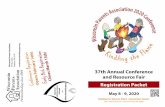 37th Annual Conference and Resource Fair Registration Packet · 2020-02-02 · Wisconsin Parents Association PO Box 2502 Madison, WI 53701 Conference Registration y 14th! Early Bird