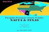 People Prosper from Trade: NAFTA & TexAs · 2018-10-03 · Examining NAFTA From its genesis, NAFTA has been politically controversial. Critics of NAFTA predicted an exodus of economic