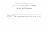 Tools for Analyzing Talk Part 3: Morphosyntactic …Tools for Analyzing Talk .....1 Part 3: Morphosyntactic Analysis .....1 1 Introduction .....4 2 Morphosyntactic Coding .....5 2.1
