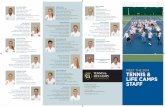 HANNAH VAN DEMARK LARA YOUNGQUIST TENNIS & LIFE … Staff Brochure.pdf · Favorite Movie: Dumb and Dumber Admired athlete: Jordy Nelson Best book: The Pigeon Finds a Hot Dog! By Mo