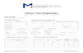 Client Tax Organizer - Moskowitz LLP...Moskowitz LLP A Tax Law Firm 6 Client Tax Organizer 7. Real Estate and other Property Taxes Amount Principal residence Property held for investment