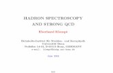HADRON SPECTROSCOPY AND STRONG QCDuu +d d + Y (s s) + Z (glue) j 0 >= X 0 p1 2 u u+dd + Y 0 (s s) + Z 0 (glue) light quark strange quark inert Z = Z 0 ˘ 0 See: T. Feldmann, \Quark