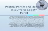 Political Parties and Ideology in a Diverse Society Part II Parties and... · Political parties exist to secure responsible government and to execute the will of the people. From