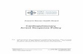 Cardiopulmonary Arrest Response Policy · cardiac arrest outcome and team response as well as adherence to resuscitation policies (including Cardiopulmonary Arrest policy). The Resuscitation