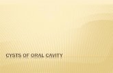 Cysts of oral cavity · RADICULAR CYST A true cyst & most commonly occurring cyst of the oral cavity 52% to 68% of all the cysts affecting the human jaws Their prevalence is highest