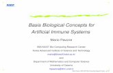 Basis Biological Concepts for Artiﬁcial Immune Systems · inspired computing that attempts to exploit theories, principles, and concepts of modern immunology to design immune system