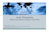 Advanced Topics in Customs Compliance …...MEREDITH COVEY DIRECTOR, GLOBAL CUSTOMS COMPLIANCE WILLIAMS-SONOMA, INC. Anti-Dumping “Why It’s Bad for Business” Part I – The Challenges