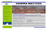 December 2015 SAWMA MATTERS Electronic …With 2015 drawing to a close there is time for one last issue of SAWMA symposium… If anybody is interested or willing to step up to host