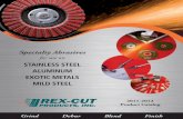 Specialty Abrasives€¦ · Sigma Green Wheels for Stainless Steel/Alloys ..... 17 Sigma Green Wheels for Aluminum ... Rex-Cut Products, Inc. is the oldest and primary manufacturer