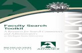 Faculty Search Toolkit - Inclusion and Intercultural Initiatives · 2020-05-15 · This toolkit is designed to assist units within Michigan State ... by inappropriately limiting employment