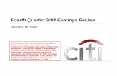Fourth Quarter 2008 Earnings Review · $9.9 billion are not reflected in the fourth quarter 2008 press release, financial supplement and investor presentation, each dated January