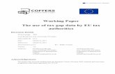 Working Paper The use of tax gap data by EU tax authoritiescoffers.eu/wp-content/uploads/2019/11/Attachment_011.pdf · Working Paper The use of tax gap data by EU tax authorities