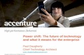 Power shift: The future of technology and what it …SOA, Web2.0, and SaaS provide a new foundation for enterprise applications User Interaction Business Services Collaboration SAAS