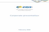 Corporate presentationeriskip.com/uploads/files/ru/4/289/presentation... · Corporate presentation Fair and gas control system And safety solutiuon February, 2020