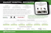 SMART DIGITAL RECEIPTS - PRWeb · ﬂexReceipts is the leading provider of smart digital receipts for retailers, enabling brands like DXL, Under Armour, GNC, and others to capture