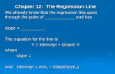 Chapter 12: The Regression Line - Utah State Universityadele/s1040/Slides/Chapter 12.pdf · Chapter 12: The Regression Line We already know that the regression line goes through the