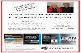 LEAN SeriesAuthors in Montevideo · 2014-08-29 · IMPLEMENTING LEAN SOFTWARE DEVELOPMENT FROM CONCEPT TO CASH MARY AND TOM POPPENDIECK Forewords by Jeff Sutherland and Kent Beck