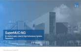 SuperMUC-NG · • New buildings in Germany are very good thermally isolated: Standard heat requirement of only 50 W/m . 2 . SuperMUC-NGs waste heat would be sufficient to heat 40.000