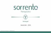 SRNE Corp Presentation, 10.25.2015 copysorrentotherapeutics.com/.../SRNE-Presentation-Sept... · presentation, manageme nt may refer to results, projections or perfor- ... • Remicade®