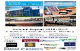 Annual Report 2018/2019gosfordsailingclub.com/gossailgold/uploads/2019/07/... · Annual Report 2018/2019 & Notice of Annual General Meeting CLUBHOUSE: 28 Masons Parade Gosford NSW