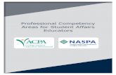 Professional Competency Areas for Student Affairs … NASPA...6 Professional Competency Areas for Student Affairs Educators “knowledge, skills, and in some cases, attitudes expected