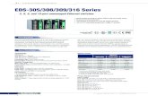 EDS-305/308/309/316 Series - Neteon Technologies Inc · 2020-05-21 · 1 info@moxa.com Industrial Ethernet Solutions 5, 8, 9, and 16-port unmanaged Ethernet switches EDS-305/308/309/316