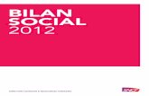 BiLan sociaL 2012 - SNCFmedias.sncf.com/sncfcom/pdf/transparence/Bilan_social...DE l’ENtrEpriSE 55 7.1 Activités sociales 56 7.2 Autres charges sociales 56 DéFiNitioNS Et préCiSioNS