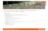 VEGETATION MANAGEMENT PLAN GUIDELINE · with experience relevant to The Hills Shire Council Local Government Area. 1.3 WHO CAN CARRY OUT WORKS REQUIRED BY A VEGETATION MANAGEMENT