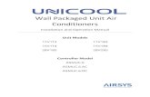 Wall Packaged Unit Air Conditioners...Wall Packaged Unit Air Conditioners Installation and Operation Manual Unit Models 11V1T3 11V1B3 15V1T4 15V1B4