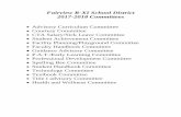 Fairview R-XI School District 2017-2018 Committees · 2017-08-29 · FAIRVIEW R-XI SCHOOL DISTRICT COMMITTEE INFORMATION NAME: STUDENT ACHIEVEMENT COMMITTEE MEMBERS: Tracy Finley,