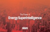 The Power of Energy Superintelligence · 2018-07-31 · Energy Superintelligence TM. For more information, please contact: Kris Patel SVP of Sales - Institution Cell: (714) 749-3155