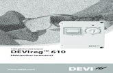 Elektronikus termosztát ...devireg.devi.com DEVIreg 610 Telepítési útmutató 3 1.1 Műszaki adatok Működési feszültség 220-240 V~, 50 Hz Készenléti állapot áramfo-gyasztása