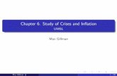 Chapter 6. Study of Crises and In⁄ation · Chapter 6. Study of Crises and In⁄ation UMSL Max Gillman Max Gillman 1 / 68. Study of Crises and In⁄ation: Facts Three Major US Crises