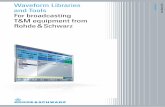 R&S Waveform Libraries and Tools€¦ · The waveform libraries from Rohde & Schwarz support a wide range of broadcasting technologies, from analog TV to the latest digital TV standards