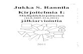 1 / 166 Jukka S. Rannila · mielipiteet eivät ole (lainopillisia) neuvoja, ja lukijoita kehotetaan itse perehtymään huolellisesti tässä teoksessa mainittuihin asioihin / aiheisiin.