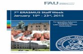 7 ERASMUS Staff Week January 19 - 23 , 2015bwz.uni.lodz.pl/wp-content/uploads/2011/11/staff... · Monday, 19.01.2015 - Introductory Session Location: University Library, Main building,